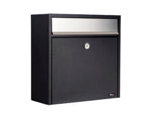 Allux 250 brievenbus gegalvaniseerd 47x31x16 cm staal zwart