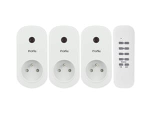 Profile 3 draadloze stopcontacten met afstandsbediening