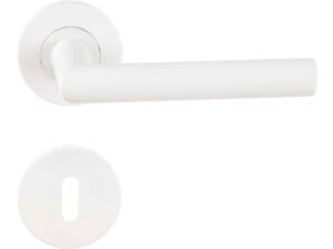 Linea Bertomani 5338 deurklinkset op rozet 50mm wit
