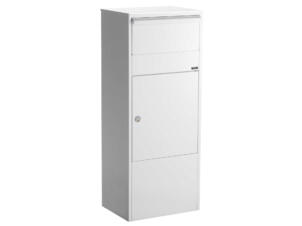 Allux 800 boîte aux lettres et à colis acier galvanisé blanc