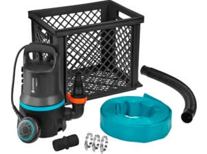 Gardena 9000L dompelpomp vuil water + accessoires