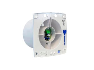 Renson 9412H extracteur d’air méchanique avec minuterie/détecteur d'humidité 100mm