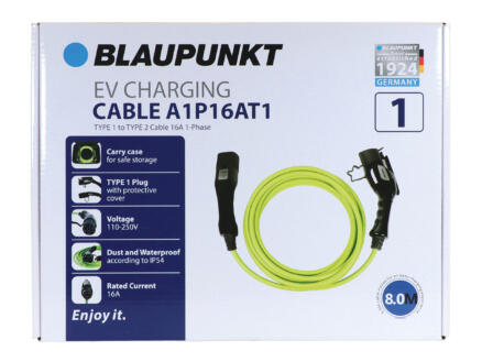Blaupunkt A1P16AT1 type 1 câble de charge 250V 16A pour voiture électrique