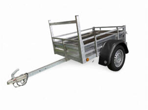 Aanhangwagen 150x100 cm aluminium 1-assig