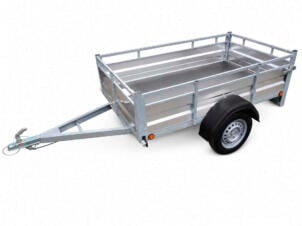 Aanhangwagen 200x125 cm aluminium 1-assig