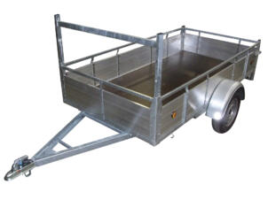 Aanhangwagen 225x132 cm aluminium 1-assig