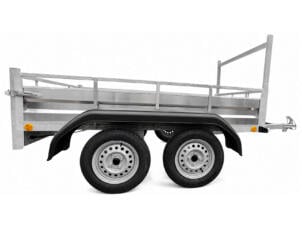 Aanhangwagen 225x132 cm aluminium 2-assig