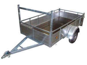 Aanhangwagen 257x132 cm aluminium 1-assig