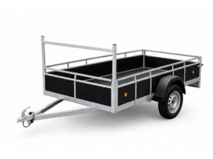 Aanhangwagen 257x132 cm enkele as