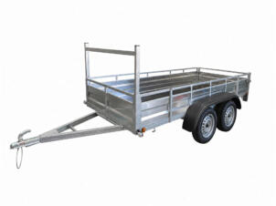 Aanhangwagen 300x132 cm aluminium 2-assig