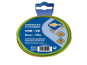 Profile Aarding VOB-kabel 6mm² 10m geel/groen