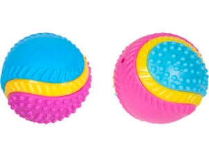 Flamingo Abta bal 5 Senses hondenspeeltje rund 8cm beschikbaar in 2 modellen