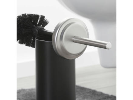 Sealskin Acero Brosse WC avec support acier inox/noir