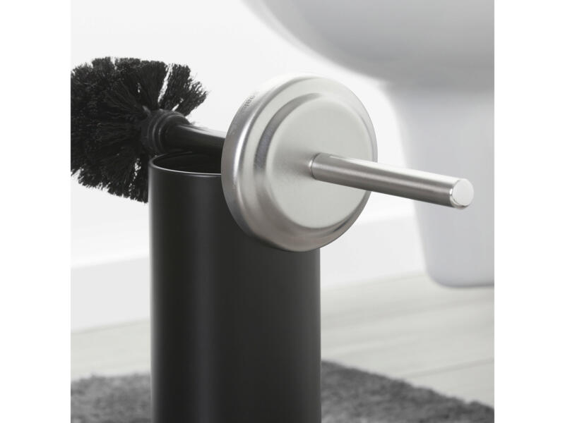 Sealskin Acero WC-borstel met houder vrijstaand inox/zwart