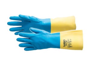 Busters Acid Safe gants de ménage S/M latex bleu