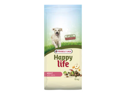 Happy Life Adult croquettes chien agneau 15kg 1