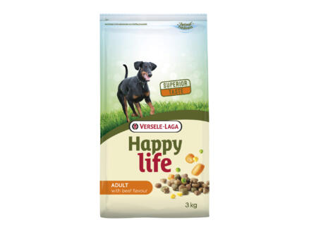 Happy Life Adult croquettes chien boeuf 3kg
