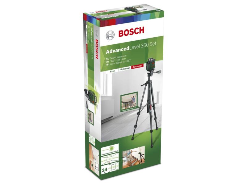 Bosch AdvancedLevel 360 laser en croix 360° + TT150 trépied 157cm