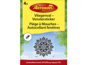 Aeroxon Aeroxon vliegenval venstersticker 4 stuks