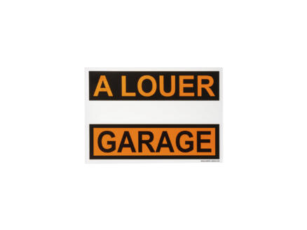 Affiche garage à louer 33x23 cm 1
