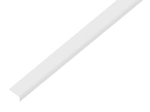 Afsluitprofiel rond zelfklevend 19x7x1 mm 100cm PVC wit