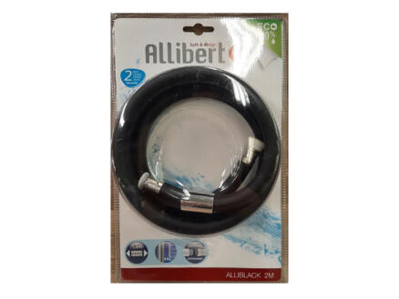 Allibert Alliblack flexible de douche 200cm PVC noir