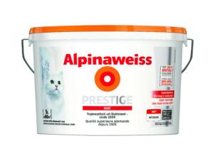 Alpina Weiss Prestige peinture murale mat 5l blanc