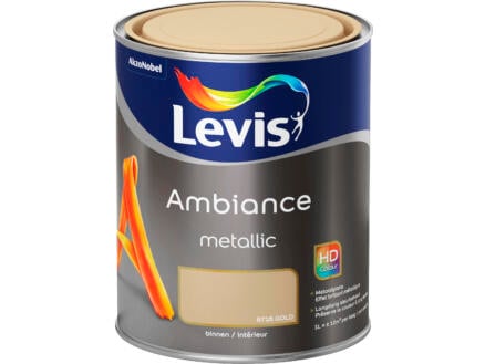 Levis Ambiance Metallic muurverf 1l goud 1