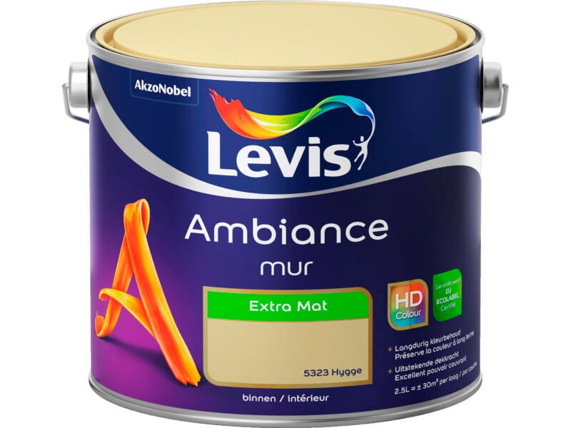 Levis Ambiance muurverf extra mat 2,5l hygge