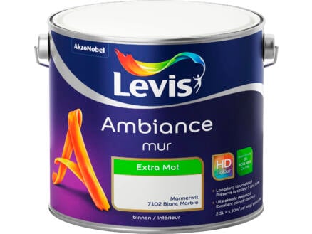 Levis Ambiance muurverf extra mat 2,5l marmerwit 1