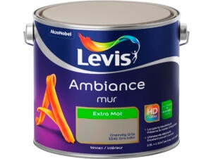 Levis Ambiance muurverf extra mat 2,5l oneindig grijs
