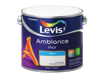 Levis Ambiance muurverf zijdeglans 2,5l marmerwit