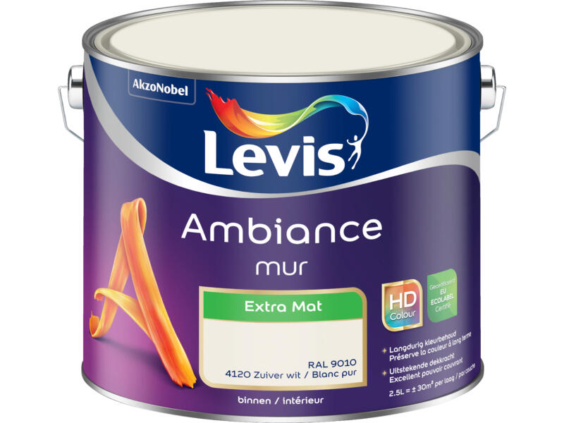 Levis Ambiance Peinture Mural Extra Mat 2 5l Blanc Pur Hubo levis-ambiance-peinture-mural-extra-mat-2-5l-blanc-pur-hubo