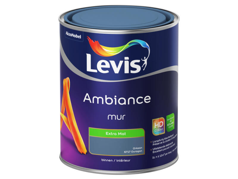 Levis Ambiance peinture murale extra mat 1l ouragan