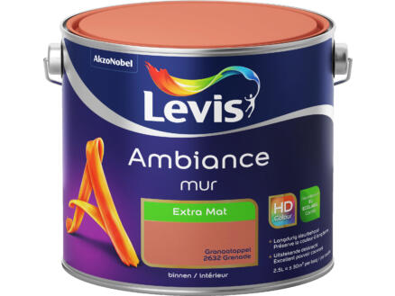 Levis Ambiance peinture murale extra mat 2,5l grenade 1