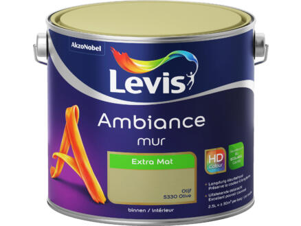 Levis Ambiance peinture murale extra mat 2,5l olive 1