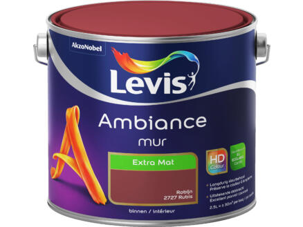 Levis Ambiance peinture murale extra mat 2,5l rubis 1