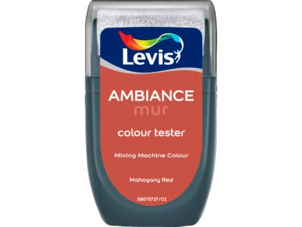 Levis Ambiance tester muurverf extra mat 30ml mahogany red
