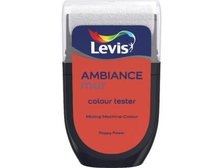 Levis Ambiance tester muurverf extra mat 30ml poppy power 1