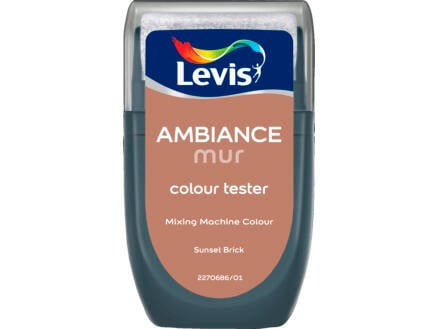 Levis Ambiance tester muurverf extra mat 30ml sunset brick
