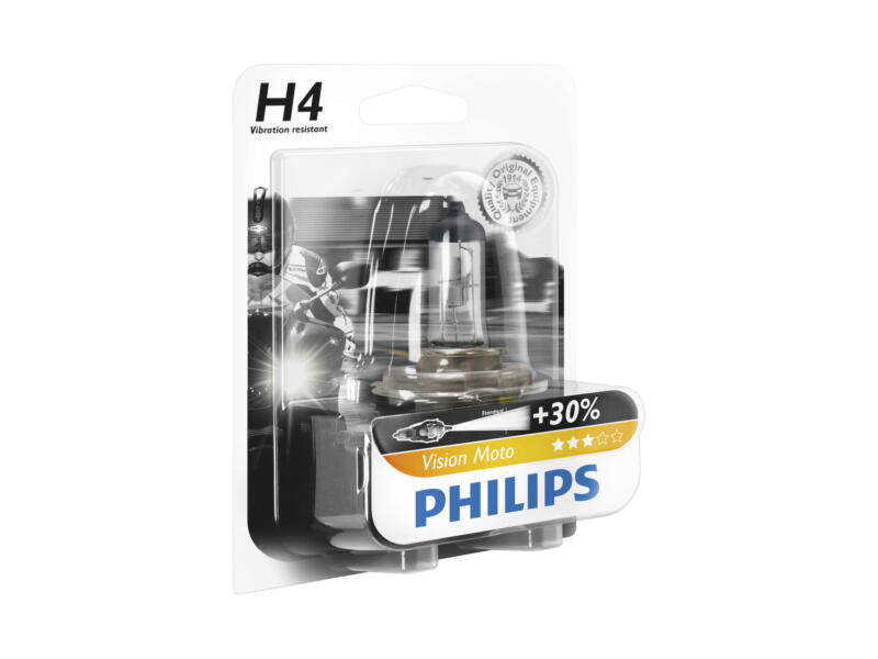 Philips Ampoule H4 phare moto MotoVision 12342PRBW