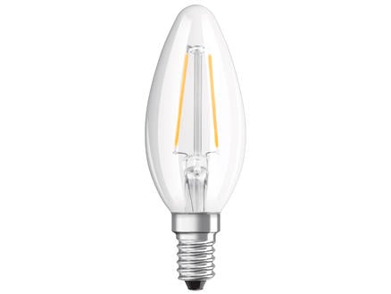 Osram Ampoule LED flamme claire E14 2W blanc chaud 1