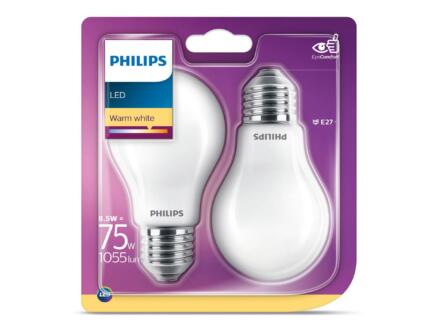 Ampoule LED poire E27 8,5W 1