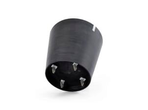 Ecopots Amsterdam pot à fleurs roulettes 60cm gris foncé