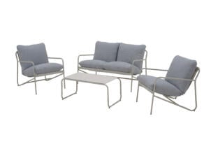 Garden Plus Ancona salon de jardin gris