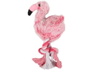 Flamingo Andes Flamingo hondenspeeltje met geluid 25cm pluche