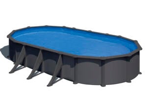 Gre Anthracite zwembad ovaal 730x375x132 cm