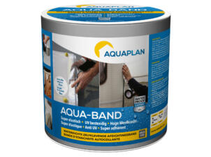 Aquaplan Aqua-Band 15cm x 10m aluminium grijs