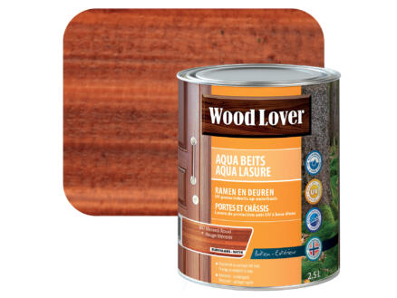 Wood Lover Aqua lasure 2,5l rouge méranti #647 1