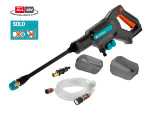 Gardena AquaClean 24/18V P4A nettoyeur haute pression sans fil 18V Li-Ion batterie non comprise + accessoires
